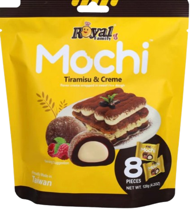 Royal Family Mochi Tiramisu &amp; Crème, mochi au goût de tiramisu ( le paquet de 120g)