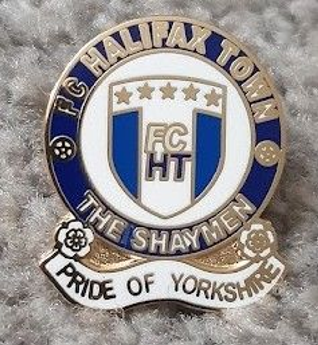 2025/2026 FC Halifax Town Pride of Yorkshire Enamel Pin Badge White Sash