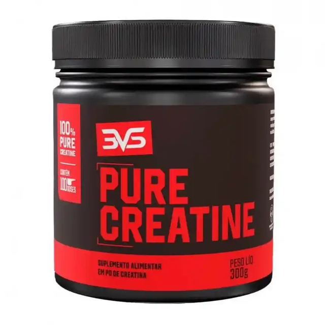 CREATINA MONOHIDRATADA 300G 100% PURA - 3VS NUTRITION