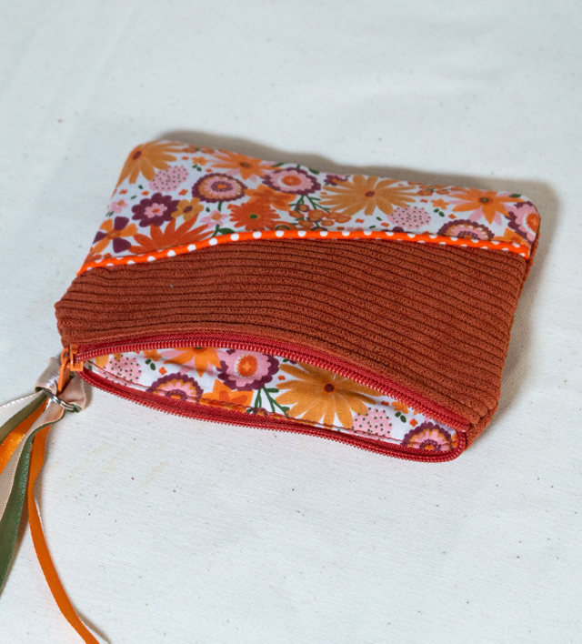 Porte monnaie en velours