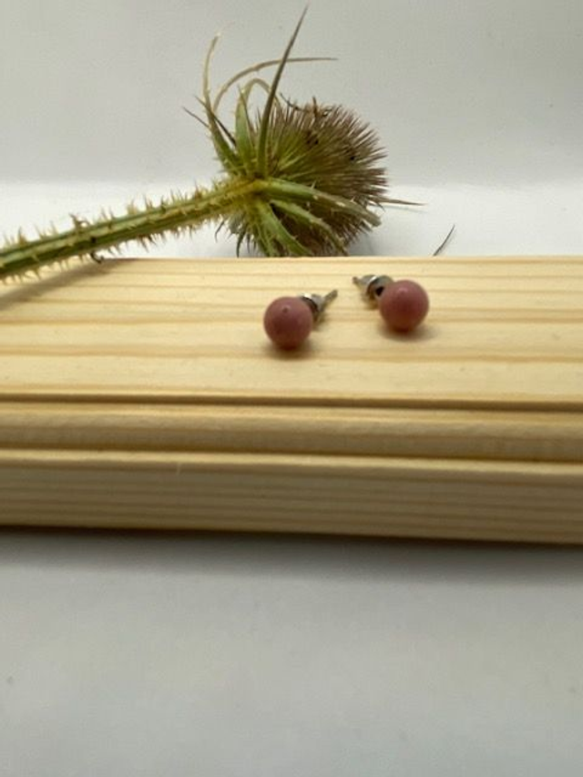 Boucles d'oreilles en Rhodochrosite