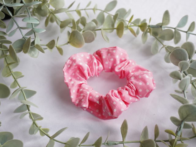 Polka Dot Scrunchie