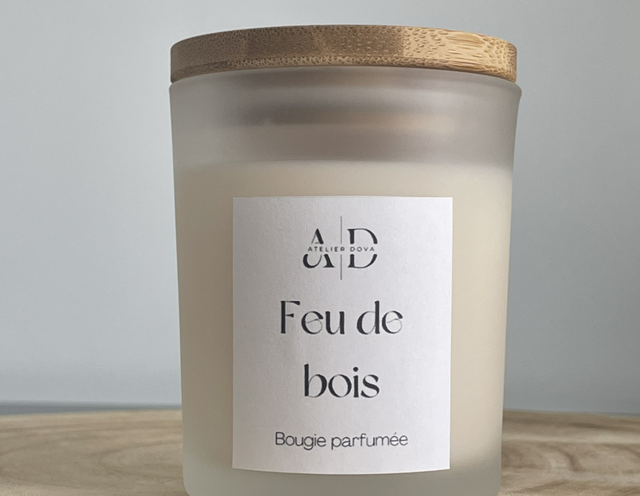 Bougie parfumée feu de bois 