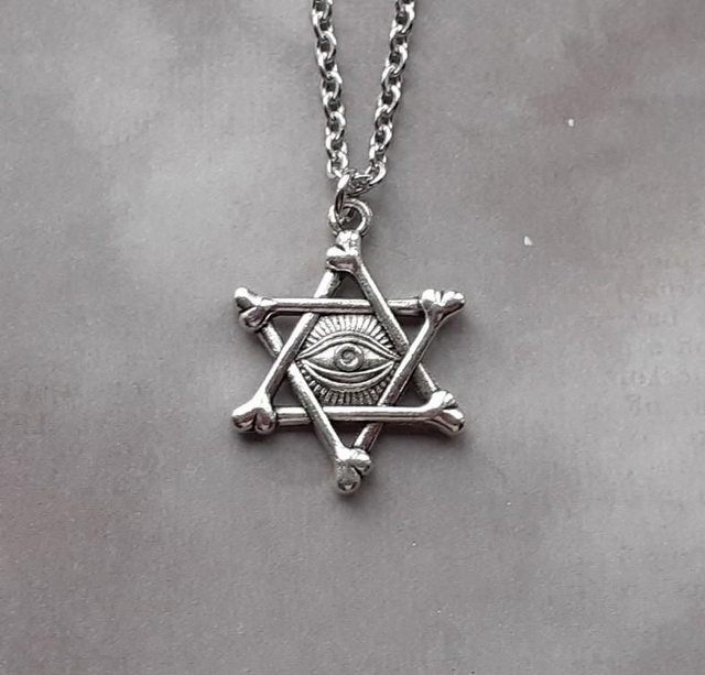 Star of David All Seeing Eye Necklace