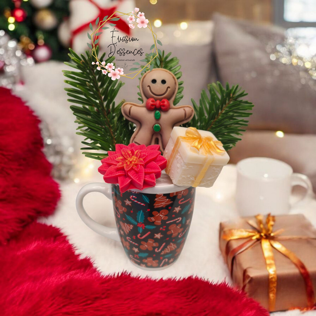 Mug de Noël parfumé Couronne de Gui