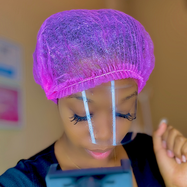 Masque de protection des yeux pour les cils masque frantal 3 pièces 