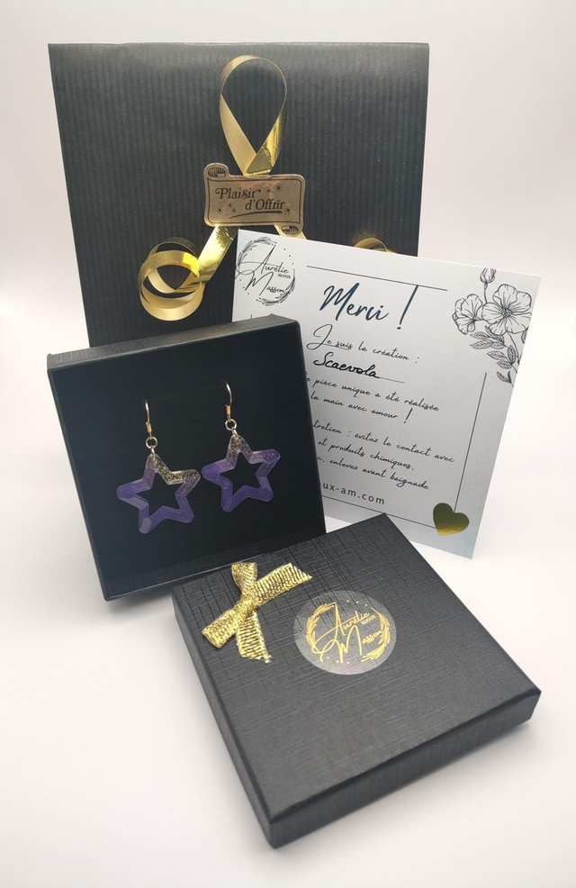 Boucles d'oreilles "Scaevola"