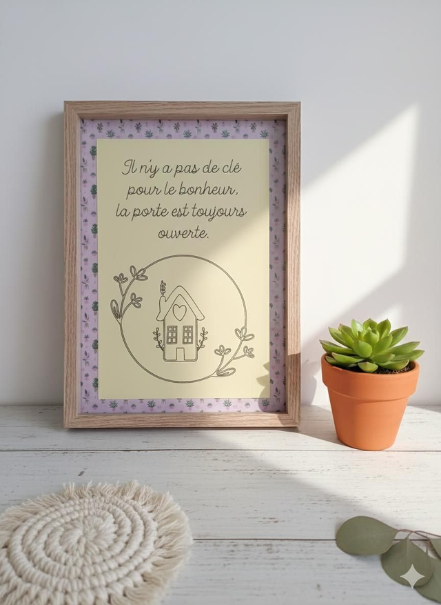 Cadre citation &quot; famille, amis &quot;