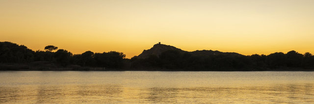 Coucher de soleil sur L&#039;Ile des Embiez