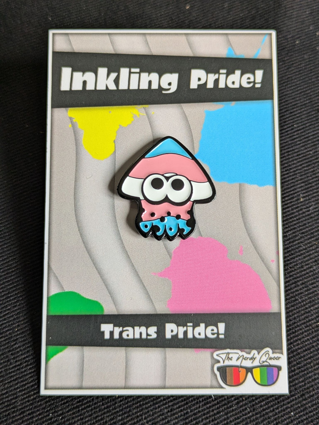 Splatoon Transgender Pride Inkling Soft Enamel Pin Badge