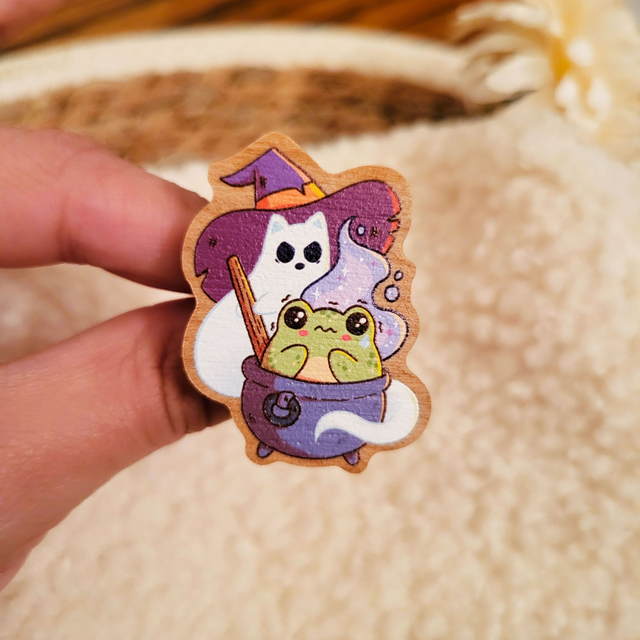 Pin's en bois le chaudron