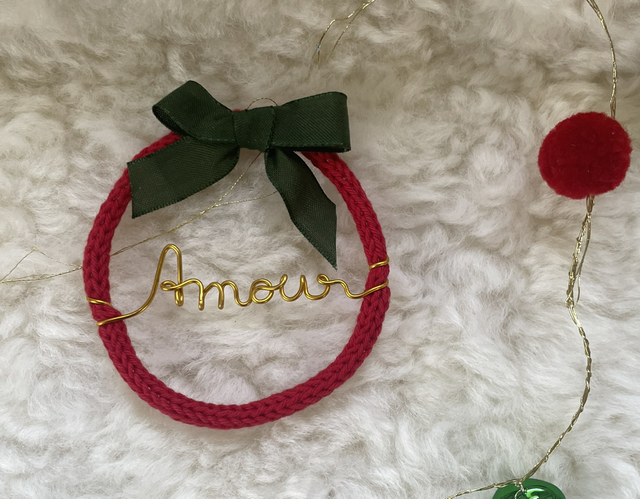 Boule de Sapin avec Mot