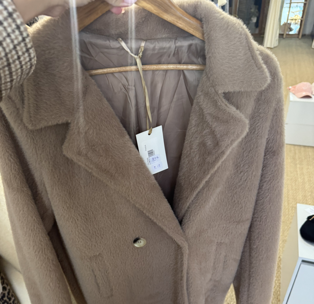 Manteau fourrure marron 