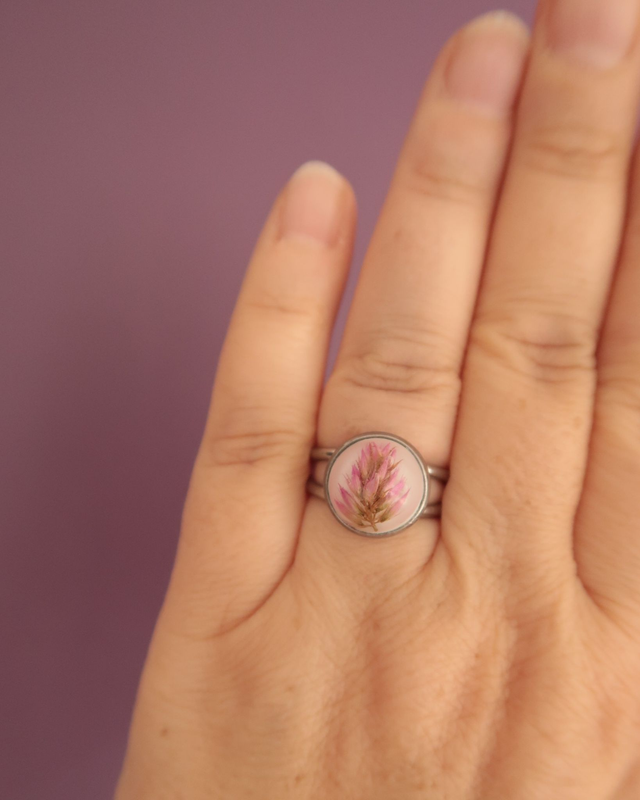 Bague fleurie Célosie | BA039