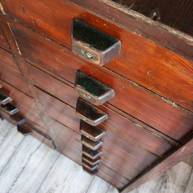 Antique Bank Of 18 Drawers SOLD! 