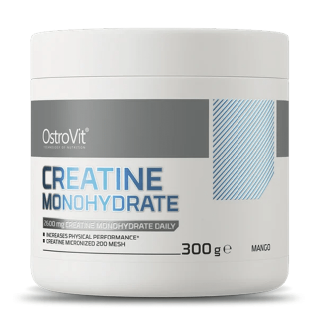 Creatina Monohidratada OstroVit 300 g – Alta Pureza para Fuerza y Volumen
