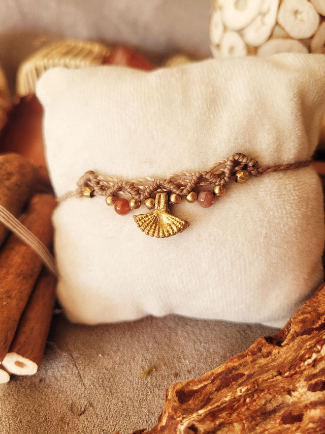 Jaspe rouge et laiton