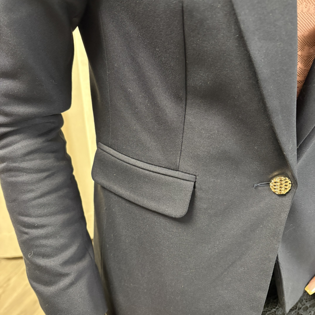 Blazer marine cintré Morgan