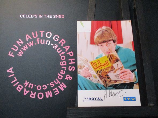 Andy Wear (Alun Morris) Original Pre-Print Blue The Royal 6x4 Cast Card