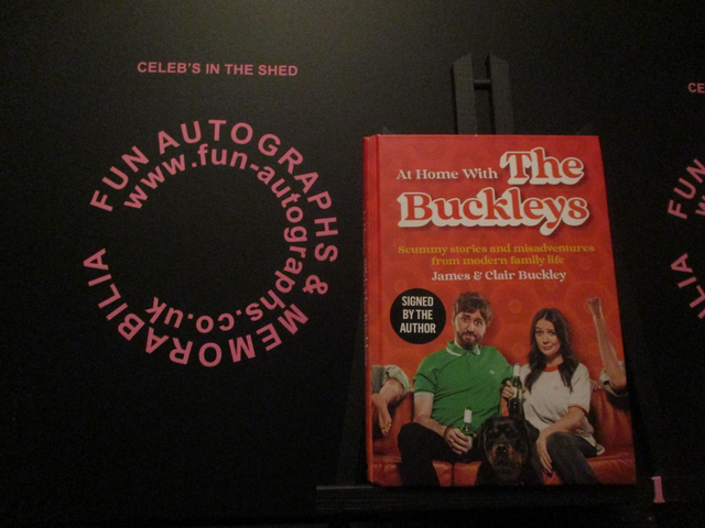 James Buckley &amp; Clair Buckley 'At Home With The Buckleys' Authentic Autographed Hardback Book (1)
