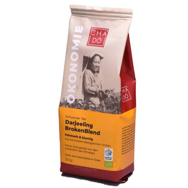Cha Do Fairtrade Darjeeling Broken Blend lose 200g Packung