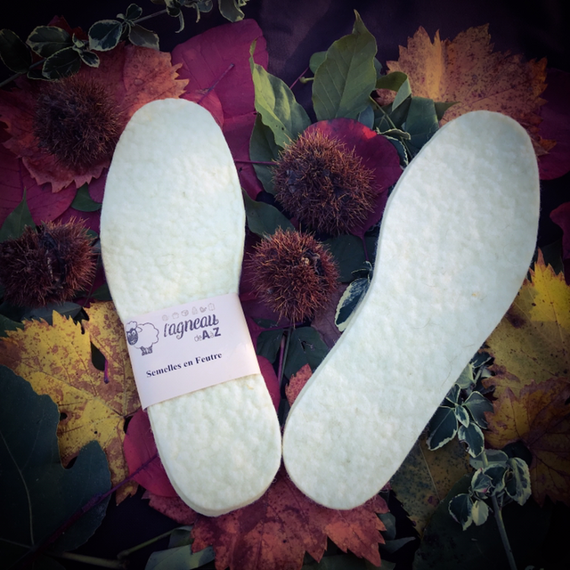 Semelle en laine feutrée 