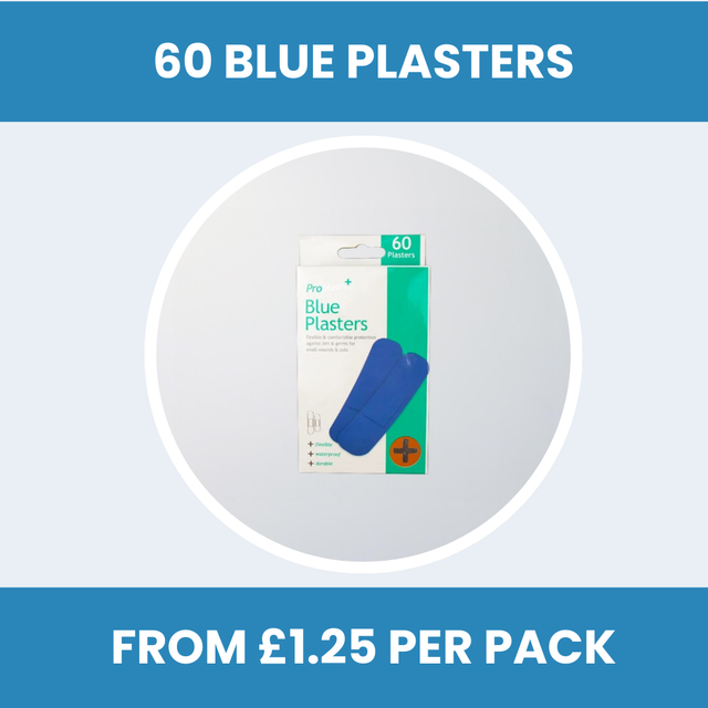 Pack of 60 Blue Plasters