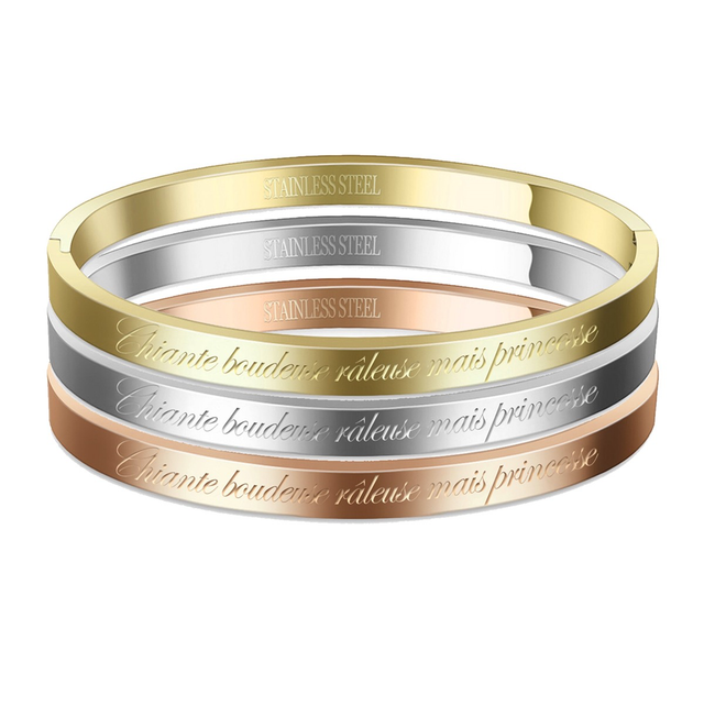 Jonc message CHIANTE, BOUDEUSE ……