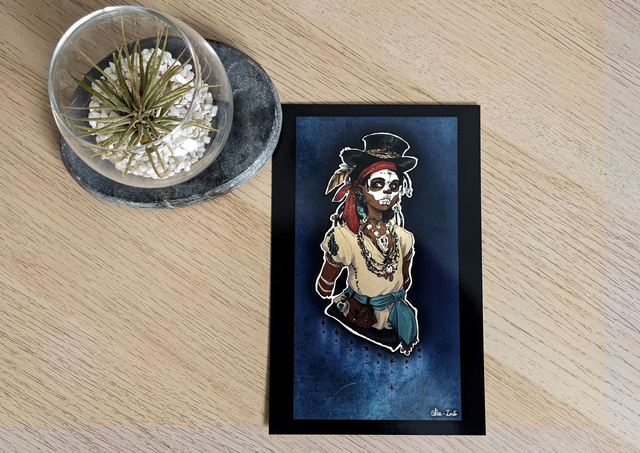 Vaudou, exlibris, 18.2 x 11.7 cm