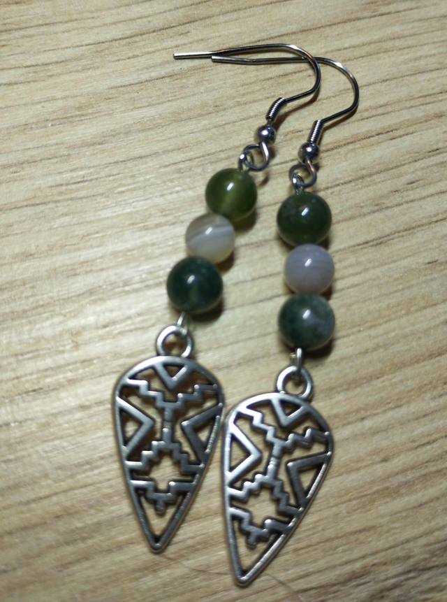 Boucles d'oreilles masque indien 