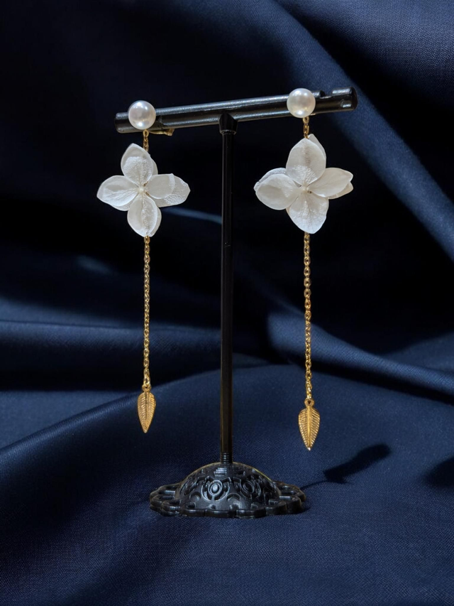 Boucles d'oreilles OLAÏA  2 en 1 - Perles d'eau douce 