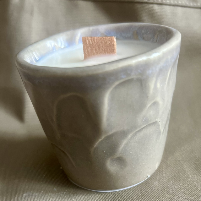 Portuguese Ceramic Espresso Cup Candles