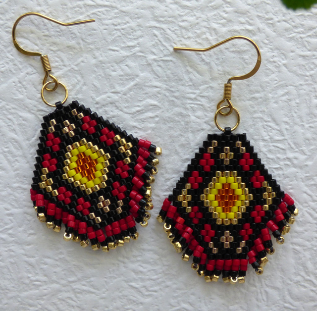 Boucles d'oreilles L'enflammée
