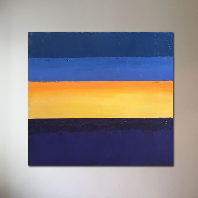 Wieczorne niebo VI - duży obraz olejny