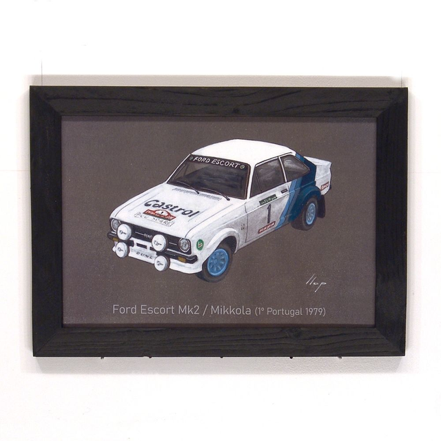 Artimotor enmarcado 22x31 - Ford Escort Mk2 / Mikkola (Portugal 1979)