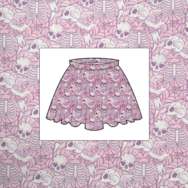 Skele Love Childrens Skirt