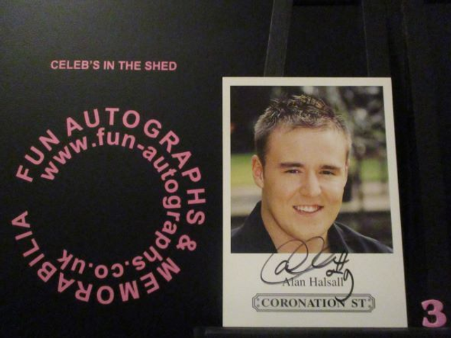 Alan Halsall (Tyrone Dobbs) Authentic Autographed Coronation Street 6x4 Cast Card (3)