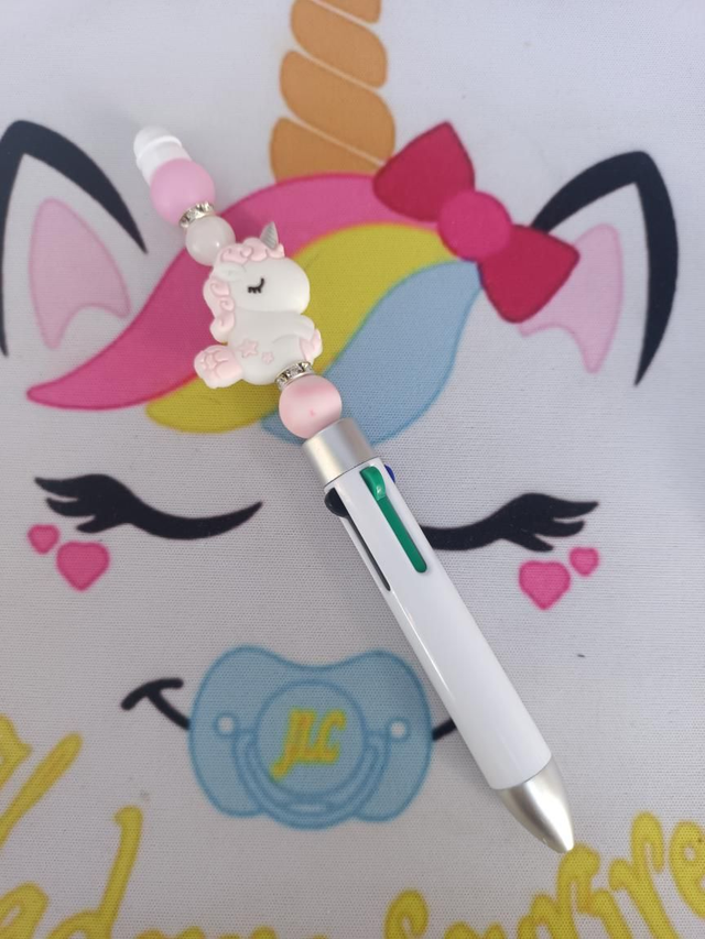 Stylo 4 couleurs Licorne étoilée 