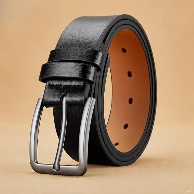 Ceinture en Cuir  pour Homme couleur noir 115cm