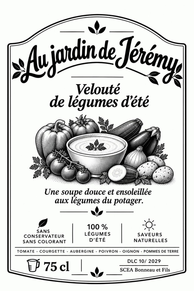 Velouté aux légumes d'été 
