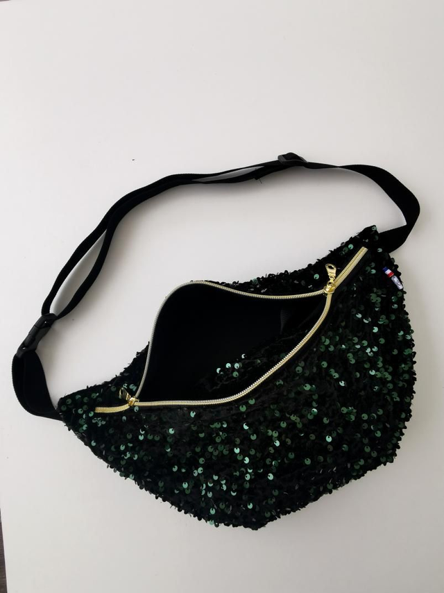 Banane LOUISE sequin vert