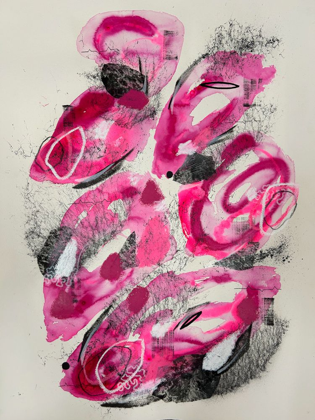 Original mix media on paper 56x76cm Magnani 300g/m