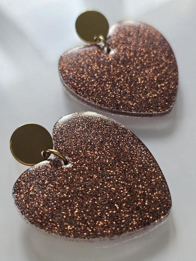 KISS'KISS paillettes marrons