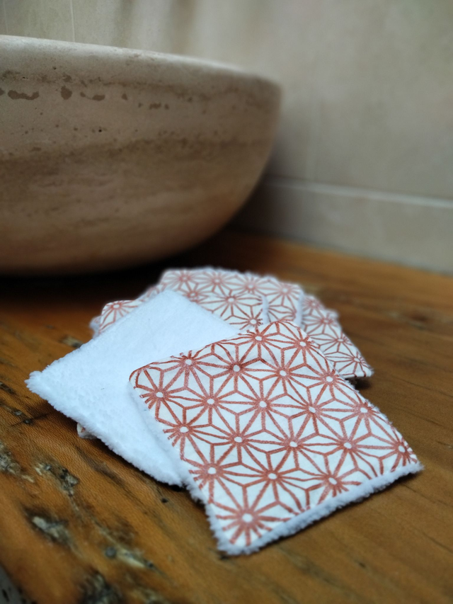 Lingettes lavables Tokyo cuivre