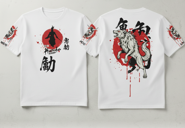 Kando - Camiseta Bushido Ōkami