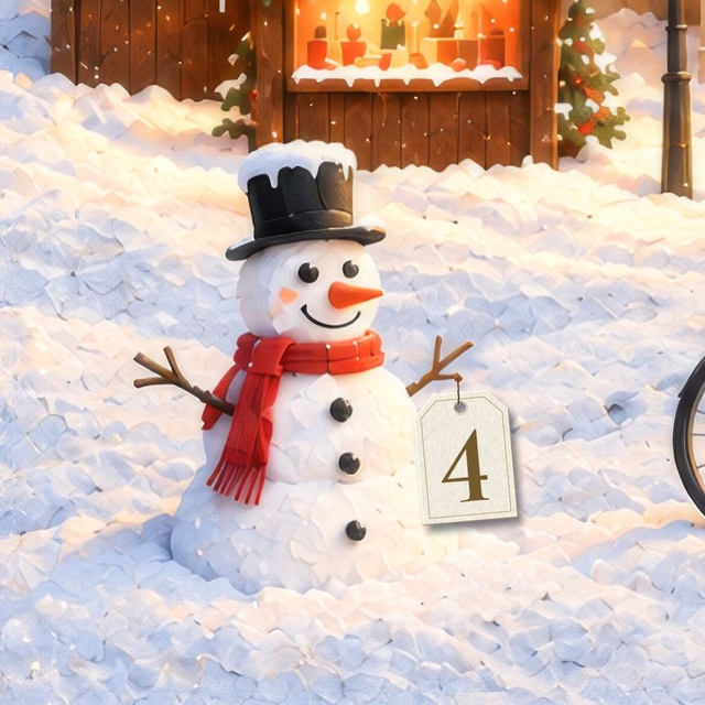 Adventsbild 04 – Der Schneemann