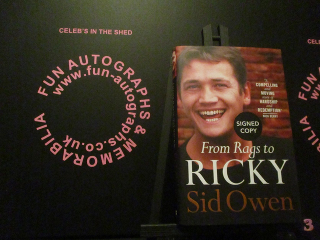 Sid Owen 'From Rags To Ricky' Authentic Autographed Hardback Book (3)