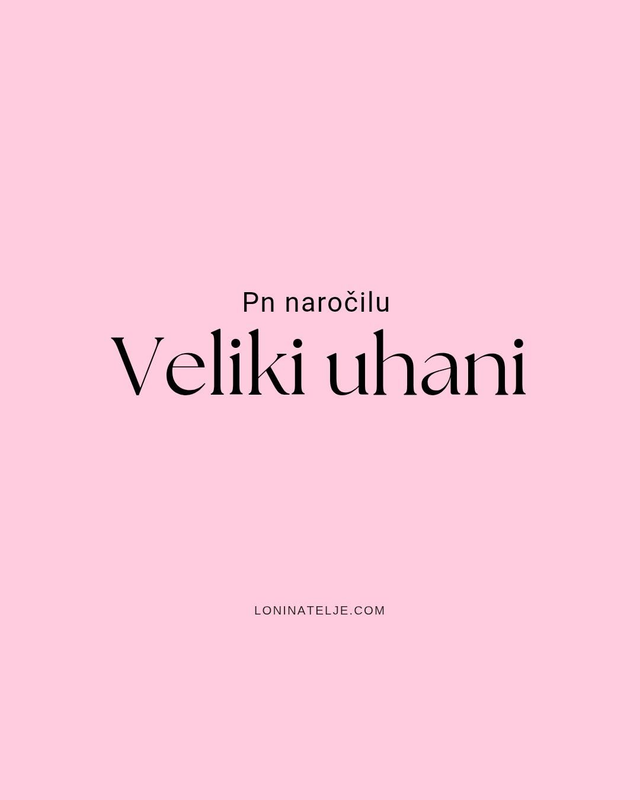 PO NAROČILU - VELIKI UHANI