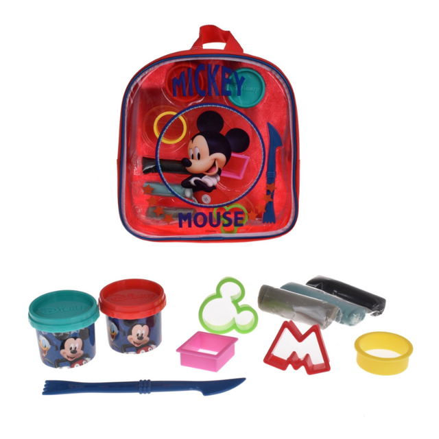 SET DE MASAS CON ACCESORIOS EN MOCHILA DE MICKEY