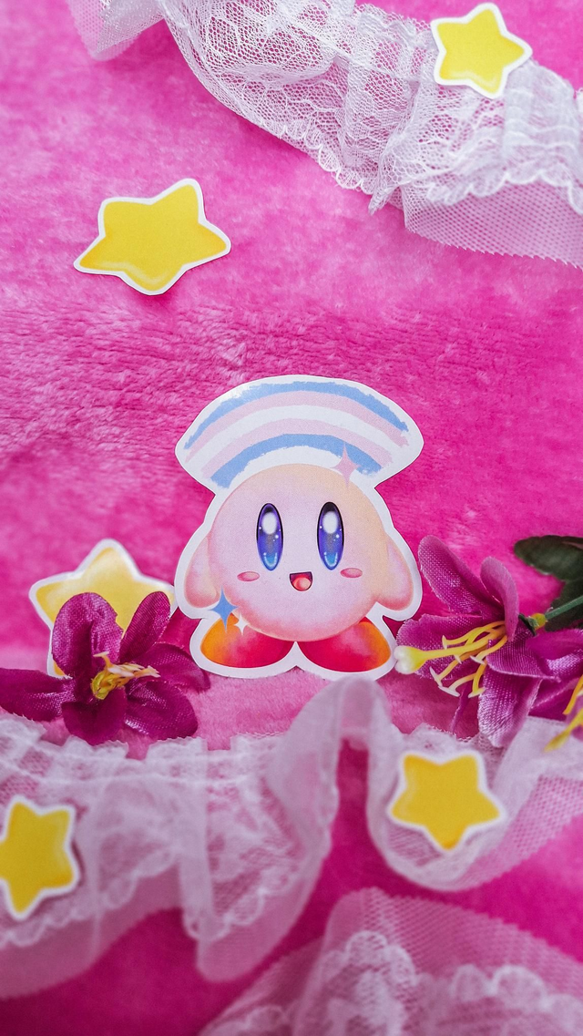 Trans Flag Kirby - Pegatinas